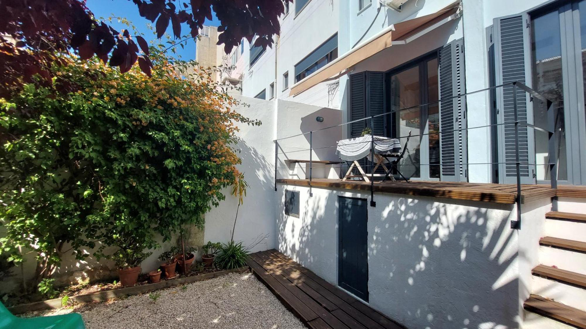 Apartment With Private Garden - Central Location Lisboa Rum bild